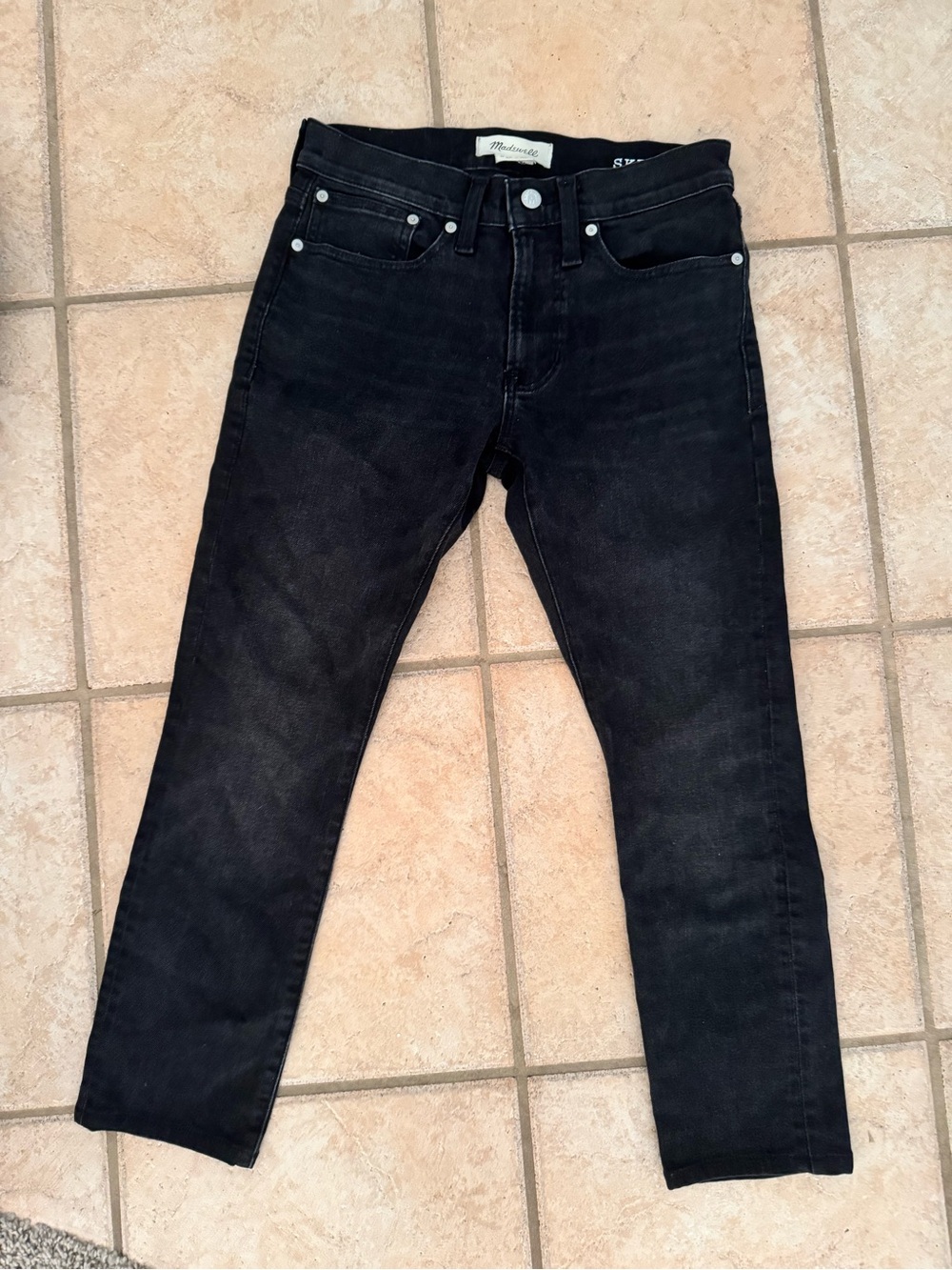 Madewell Skinny Jeans Denim Black Wash Mens W28xL30